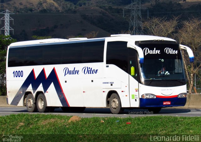 Padre Vitor Transporte e Turismo 1000 na cidade de Roseira, São Paulo, Brasil, por Leonardo Fidelli. ID da foto: 5973930.