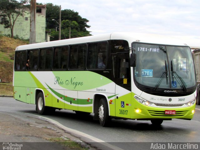 Rio Negro Fretamento e Turismo 36017 na cidade de Belo Horizonte, Minas Gerais, Brasil, por Adão Raimundo Marcelino. ID da foto: 5973672.