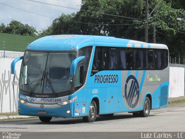 Auto Viação Progresso 6580 na cidade de Recife, Pernambuco, Brasil, por Luiz Carlos de Santana. ID da foto: 5973928.