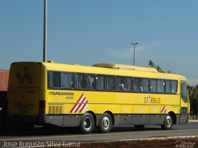 Viação Itapemirim 40155 na cidade de Brasília, Distrito Federal, Brasil, por José Augusto da Silva Gama. ID da foto: 5973594.