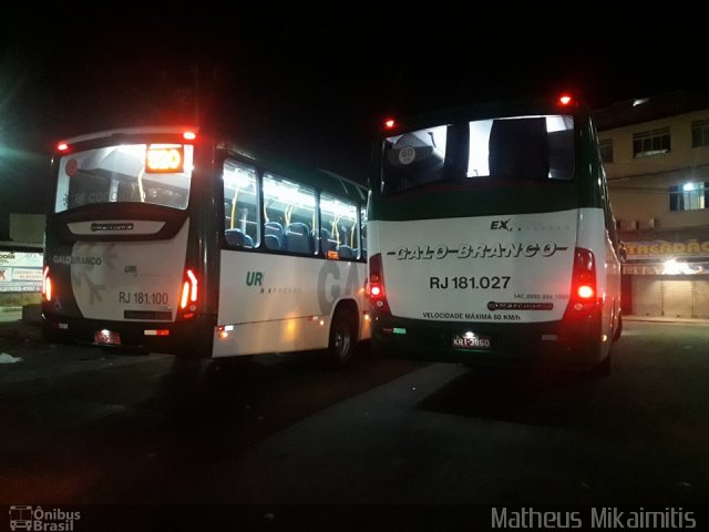 Viação Galo Branco RJ 181.027 na cidade de São Gonçalo, Rio de Janeiro, Brasil, por Matheus Mikaimitis . Número da foto: #5919594.