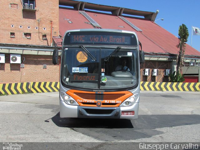 Transturismo Rio Minho RJ 166.002 na cidade de Niterói, Rio de Janeiro, Brasil, por Giuseppe Carvalho. Número da foto: #5919034.
