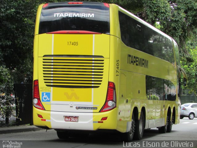 Viação Itapemirim 17405 na cidade de São Paulo, São Paulo, Brasil, por Lucas Elson de Oliveira. Número da foto: #5919116.