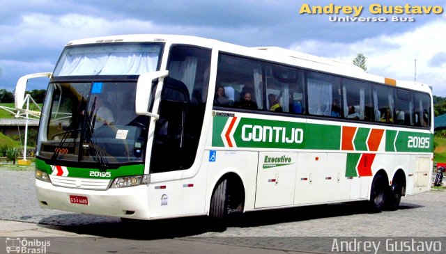 Empresa Gontijo de Transportes 20195 na cidade de Perdões, Minas Gerais, Brasil, por Andrey Gustavo. ID da foto: 5918383.