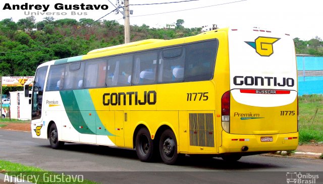 Empresa Gontijo de Transportes 11775 na cidade de Araxá, Minas Gerais, Brasil, por Andrey Gustavo. ID da foto: 5918452.