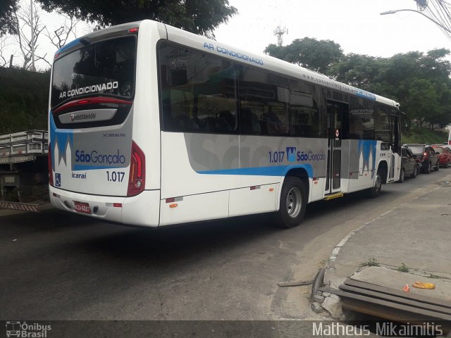 Icaraí Auto Transportes 1.017 na cidade de São Gonçalo, Rio de Janeiro, Brasil, por Matheus Mikaimitis . Número da foto: #5919600.