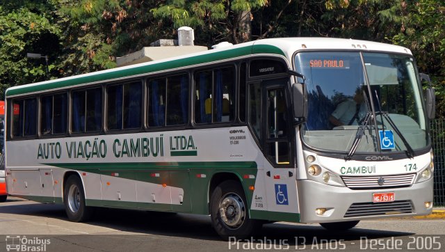 Auto Viação Cambuí 174 na cidade de São Paulo, São Paulo, Brasil, por Cristiano Soares da Silva. ID da foto: 5919947.