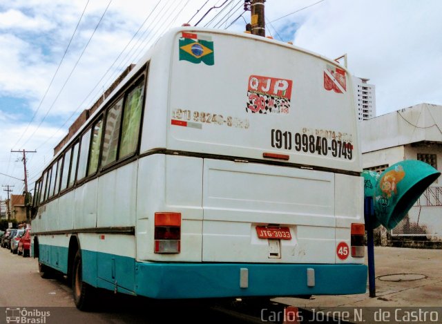 Ônibus Particulares 3033 na cidade de Belém, Pará, Brasil, por Carlos Jorge N.  de Castro. Número da foto: #5917744.