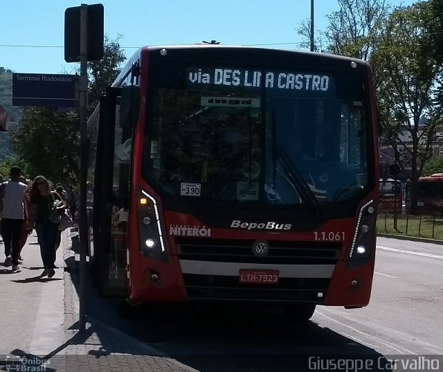 Auto Lotação Ingá 1.1.061 na cidade de Niterói, Rio de Janeiro, Brasil, por Giuseppe Carvalho. Número da foto: #5918439.