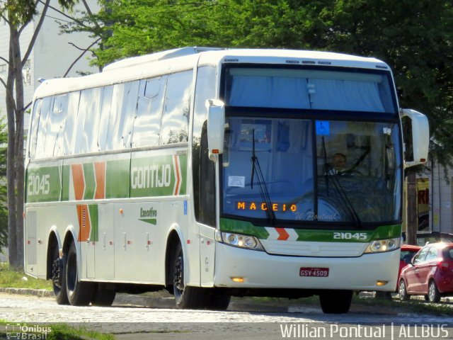 Empresa Gontijo de Transportes 21045 na cidade de Caruaru, Pernambuco, Brasil, por Willian Pontual. ID da foto: 5920636.