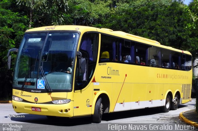 Viação Itapemirim 8881 na cidade de São Paulo, São Paulo, Brasil, por Felipe Navas Geraldo Moura . ID da foto: 5920101.