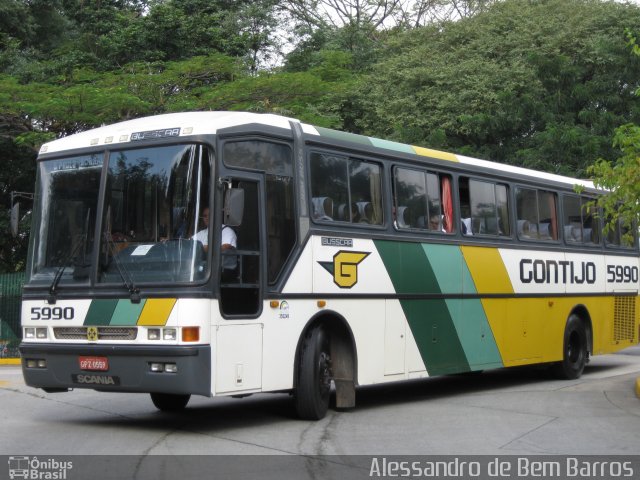 Empresa Gontijo de Transportes 5990 na cidade de São Paulo, São Paulo, Brasil, por Alessandro de Bem Barros. ID da foto: 5920371.