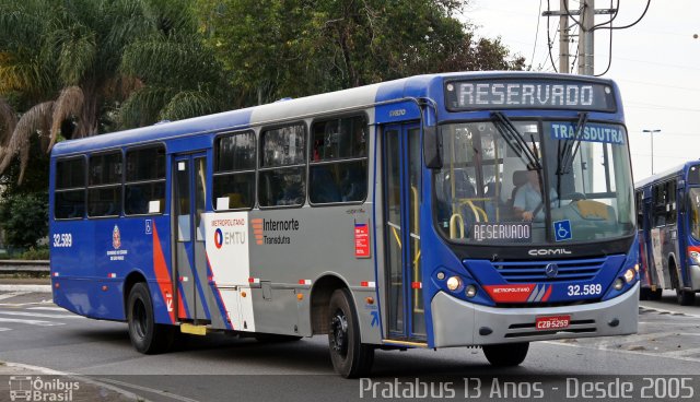 Viação Transdutra 32.589 na cidade de São Paulo, São Paulo, Brasil, por Cristiano Soares da Silva. Número da foto: #5921754.