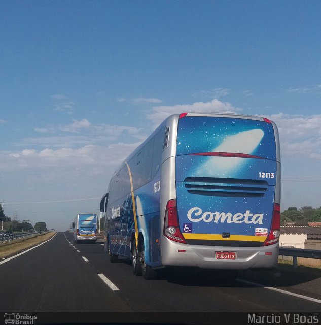 Viação Cometa 12113 na cidade de Engenheiro Coelho, São Paulo, Brasil, por Marcio V Boas. ID da foto: 5924033.