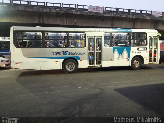 Icaraí Auto Transportes 1.090 na cidade de São Gonçalo, Rio de Janeiro, Brasil, por Matheus Mikaimitis . Número da foto: #5923224.
