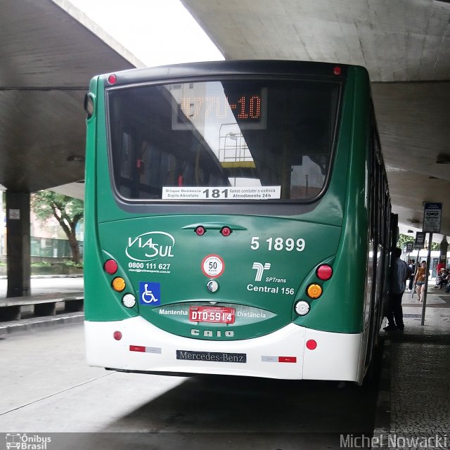 Via Sul Transportes Urbanos 5 1899 na cidade de São Paulo, São Paulo, Brasil, por Michel Nowacki. ID da foto: 5923830.