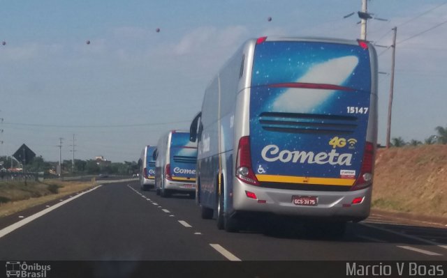Viação Cometa 15147 na cidade de Engenheiro Coelho, São Paulo, Brasil, por Marcio V Boas. Número da foto: #5924011.