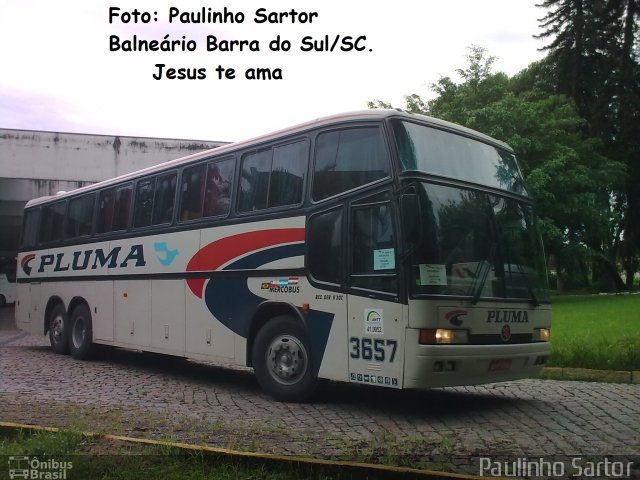 Pluma Conforto e Turismo 3657 na cidade de Joinville, Santa Catarina, Brasil, por Paulinho Sartor. Número da foto: #5923744.