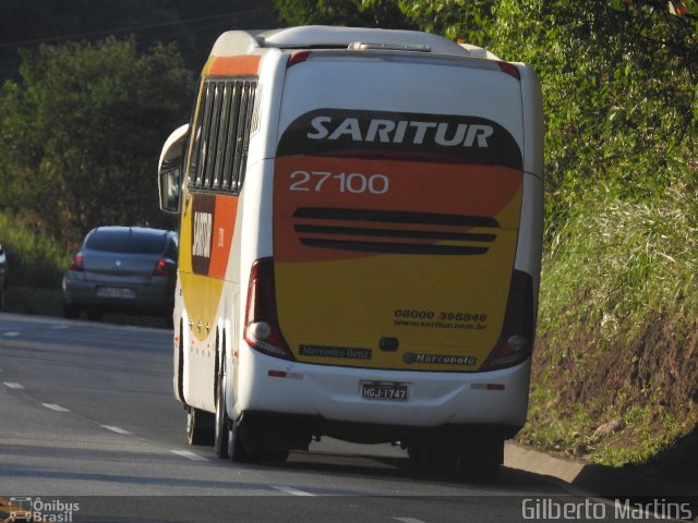 Saritur - Santa Rita Transporte Urbano e Rodoviário 27100 na cidade de Juiz de Fora, Minas Gerais, Brasil, por Gilberto Martins. ID da foto: 5923202.