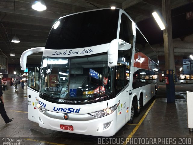 Unesul de Transportes 5714 na cidade de Porto Alegre, Rio Grande do Sul, Brasil, por Fabiano Zimmer. ID da foto: 5925217.