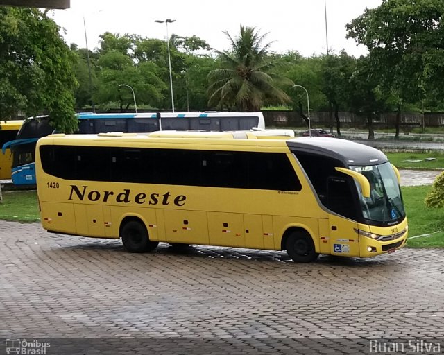 Viação Nordeste 1420 na cidade de João Pessoa, Paraíba, Brasil, por Ruan Silva. Número da foto: #5924506.