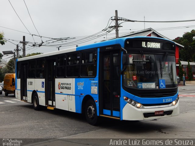 Viação Paratodos > São Jorge > Metropolitana São Paulo > Mobibrasil 6 3501 na cidade de São Paulo, São Paulo, Brasil, por André Luiz Gomes de Souza. ID da foto: 5924809.