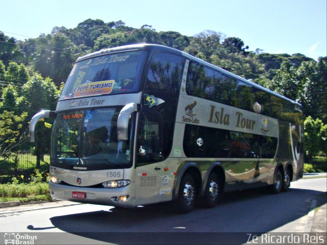 Isla Bus Transportes 1505 na cidade de Petrópolis, Rio de Janeiro, Brasil, por Zé Ricardo Reis. ID da foto: 5925937.