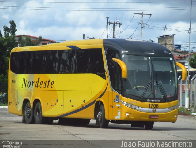 Viação Nordeste 1706 na cidade de Natal, Rio Grande do Norte, Brasil, por Joao Paulo Nascimento Silva. Número da foto: #5926666.