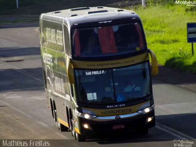 Expresso Nordeste 5210 na cidade de Nova Tebas, Paraná, Brasil, por Matheus Freitas. Número da foto: #5928053.