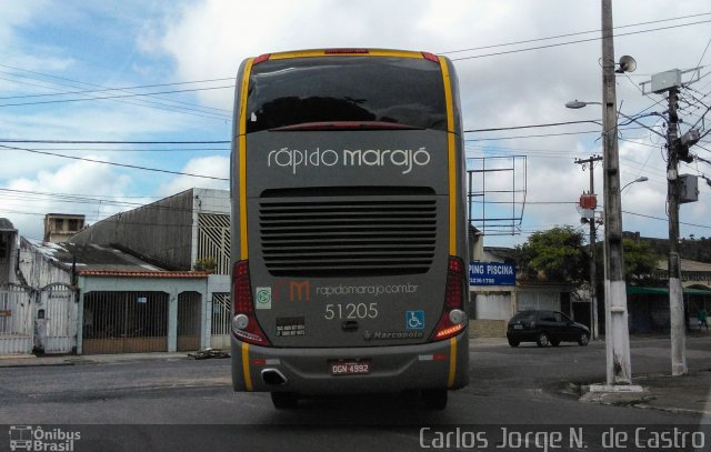 Rápido Marajó 51205 na cidade de Belém, Pará, Brasil, por Carlos Jorge N.  de Castro. ID da foto: 5928763.