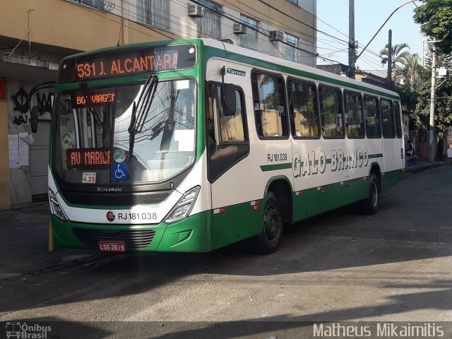 Viação Galo Branco RJ 181.038 na cidade de São Gonçalo, Rio de Janeiro, Brasil, por Matheus Mikaimitis . Número da foto: #5930130.