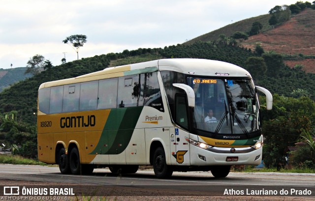 Empresa Gontijo de Transportes 18820 na cidade de Divino, Minas Gerais, Brasil, por Athos Lauriano do Prado. ID da foto: 5990511.