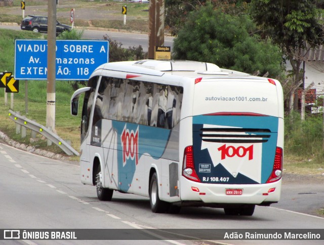 Auto Viação 1001 RJ 108.407 na cidade de Belo Horizonte, Minas Gerais, Brasil, por Adão Raimundo Marcelino. Número da foto: #5990379.