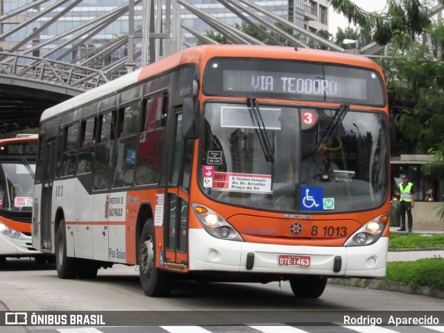 TRANSPPASS - Transporte de Passageiros 8 1013 na cidade de São Paulo, São Paulo, Brasil, por Rodrigo  Aparecido. ID da foto: 5990541.