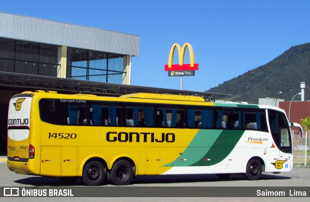 Empresa Gontijo de Transportes 14520 na cidade de Guarapari, Espírito Santo, Brasil, por Saimom  Lima. Número da foto: #5992304.