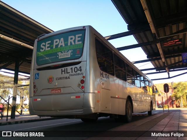 Auto Viação Redentor HL104 na cidade de Curitiba, Paraná, Brasil, por Matheus Felipe. ID da foto: 5991831.