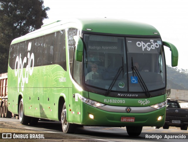 Opção Fretamento e Turismo RJ 632.093 na cidade de Conselheiro Lafaiete, Minas Gerais, Brasil, por Rodrigo  Aparecido. ID da foto: 5992650.