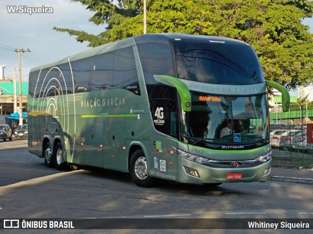 Viação Garcia 7867 na cidade de São Paulo, São Paulo, Brasil, por Whitiney Siqueira. ID da foto: 5993361.