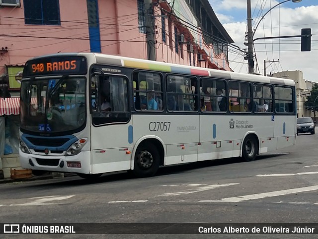 Caprichosa Auto Ônibus C27057 na cidade de Rio de Janeiro, Rio de Janeiro, Brasil, por Carlos Alberto de Oliveira Júnior. Número da foto: #5991751.
