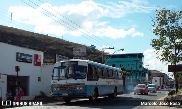 Viação Rocha 570 na cidade de São João del Rei, Minas Gerais, Brasil, por Marcelo José Rosa. ID da foto: 5991521.