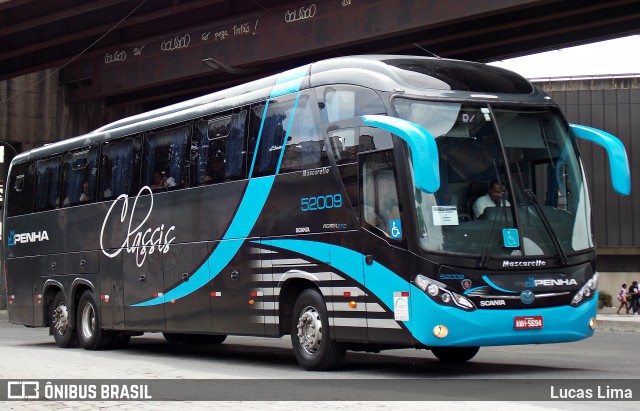 Empresa de Ônibus Nossa Senhora da Penha 52009 na cidade de Rio de Janeiro, Rio de Janeiro, Brasil, por Lucas Lima. Número da foto: #5993147.