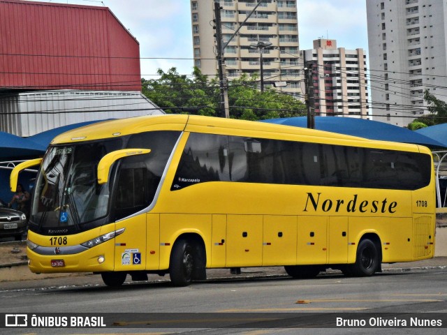 Viação Nordeste 1708 na cidade de Fortaleza, Ceará, Brasil, por Bruno Oliveira Nunes. Número da foto: #5992734.