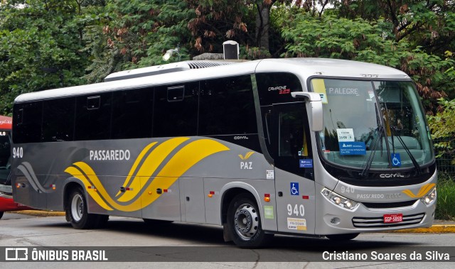 Passaredo Transporte e Turismo 940 na cidade de São Paulo, São Paulo, Brasil, por Cristiano Soares da Silva. ID da foto: 5991838.