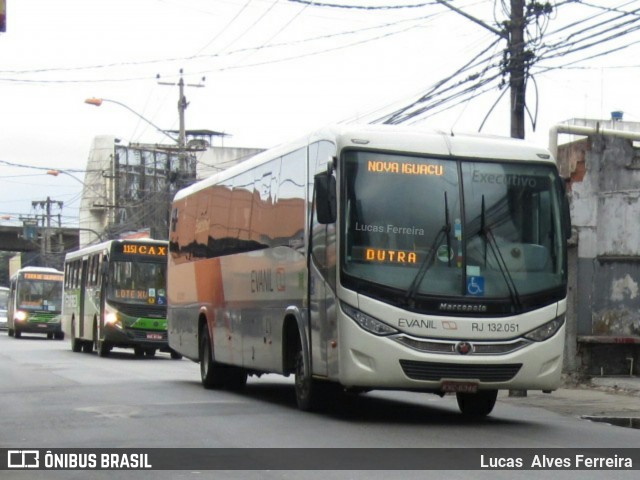 Evanil Transportes e Turismo RJ 132.051 na cidade de Nova Iguaçu, Rio de Janeiro, Brasil, por Lucas Alves Ferreira. ID da foto: 5991509.