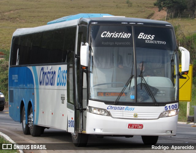 Christian Buss Turismo 5100 na cidade de Conselheiro Lafaiete, Minas Gerais, Brasil, por Rodrigo  Aparecido. ID da foto: 5995403.