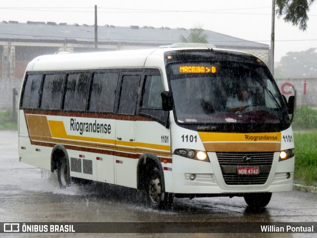 Viação Riograndense 1101 na cidade de Natal, Rio Grande do Norte, Brasil, por Willian Pontual. ID da foto: 5993553.