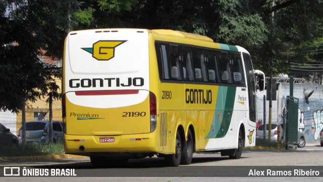 Empresa Gontijo de Transportes 21190 na cidade de São Paulo, São Paulo, Brasil, por Alex Ramos Ribeiro. ID da foto: 5995803.