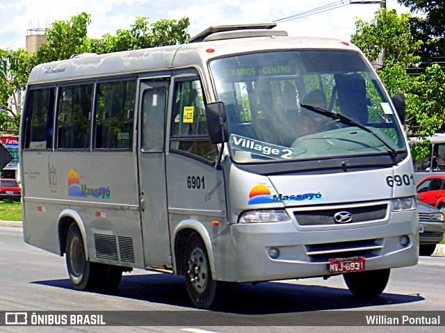 Empresa Auto Viação Massayó 6901 na cidade de Maceió, Alagoas, Brasil, por Willian Pontual. ID da foto: 5993478.