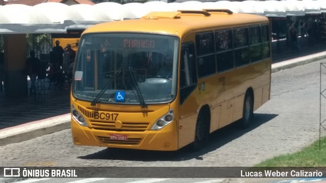 Transporte Coletivo Glória BC917 na cidade de Curitiba, Paraná, Brasil, por Lucas Weber Calizario. ID da foto: 5996393.