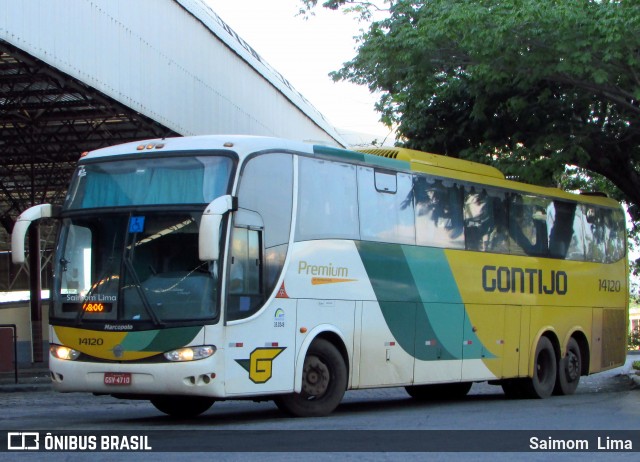 Empresa Gontijo de Transportes 14120 na cidade de Vitória, Espírito Santo, Brasil, por Saimom  Lima. ID da foto: 5997143.